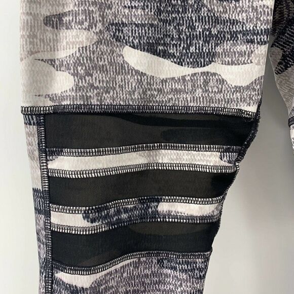 Gottex Gray Camouflage Leggings Mesh Panel Large - Picture 4 of 7